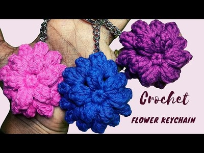 Crochet ???? Popcorn ???? Flower ???? Keychain ???? Tutorial For Beginners @Crochet_etsy_market