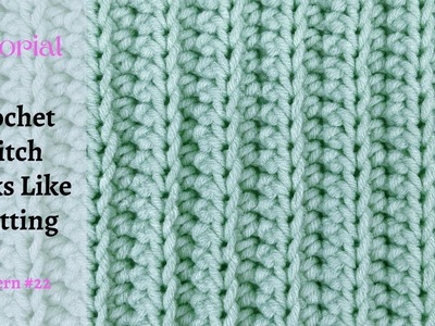 ⚡️⚡️Crochet Stitch Looks Like Knitting | #22 Easy Crochet Baby Blanket Stitch | DIY