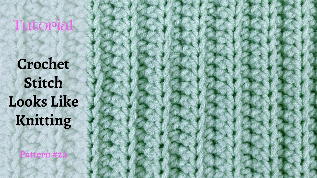⚡️⚡️Crochet Stitch Looks Like Knitting | #22 Easy Crochet Baby Blanket Stitch | DIY