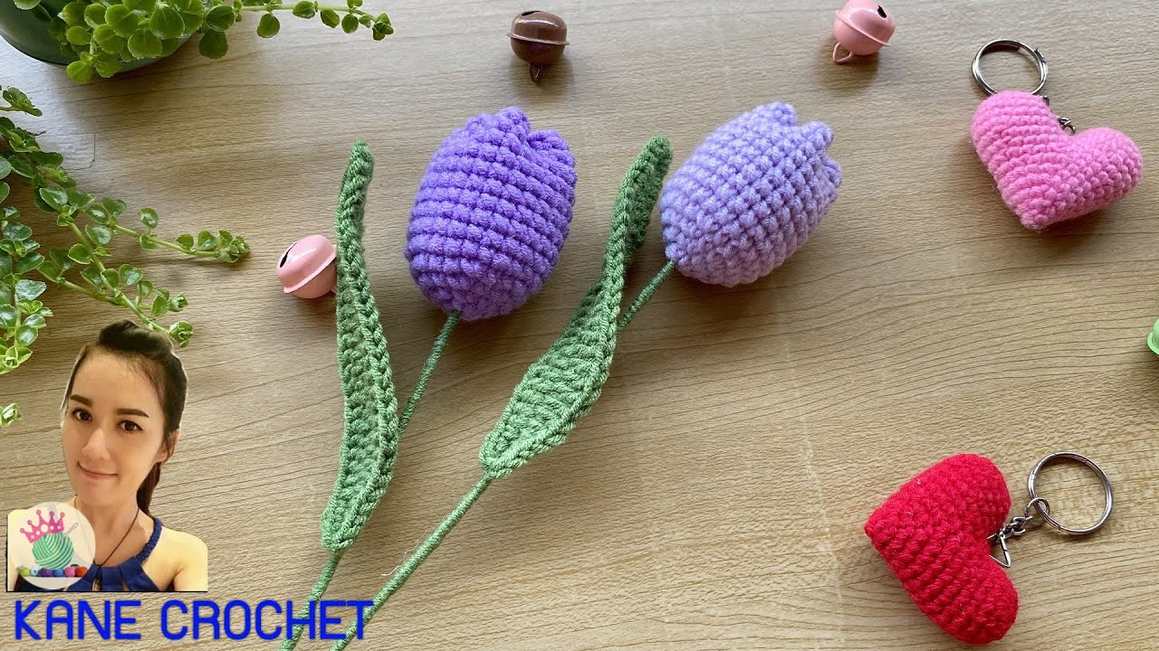 CROCHET TULIP : Crochet Flower Tulip | Crochet Flower Bouquet | How to Crochet Tulip ????????