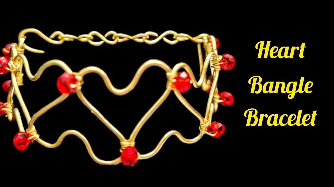 Diy Cute wire bracelet for valentine - Wire  jewelry
