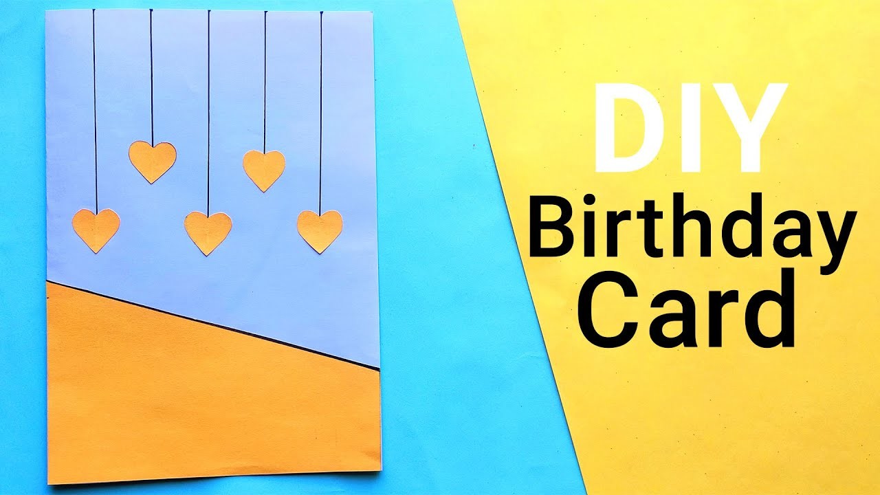 DIY Easy Birthday Card At Home || Beautiful Greeting Card