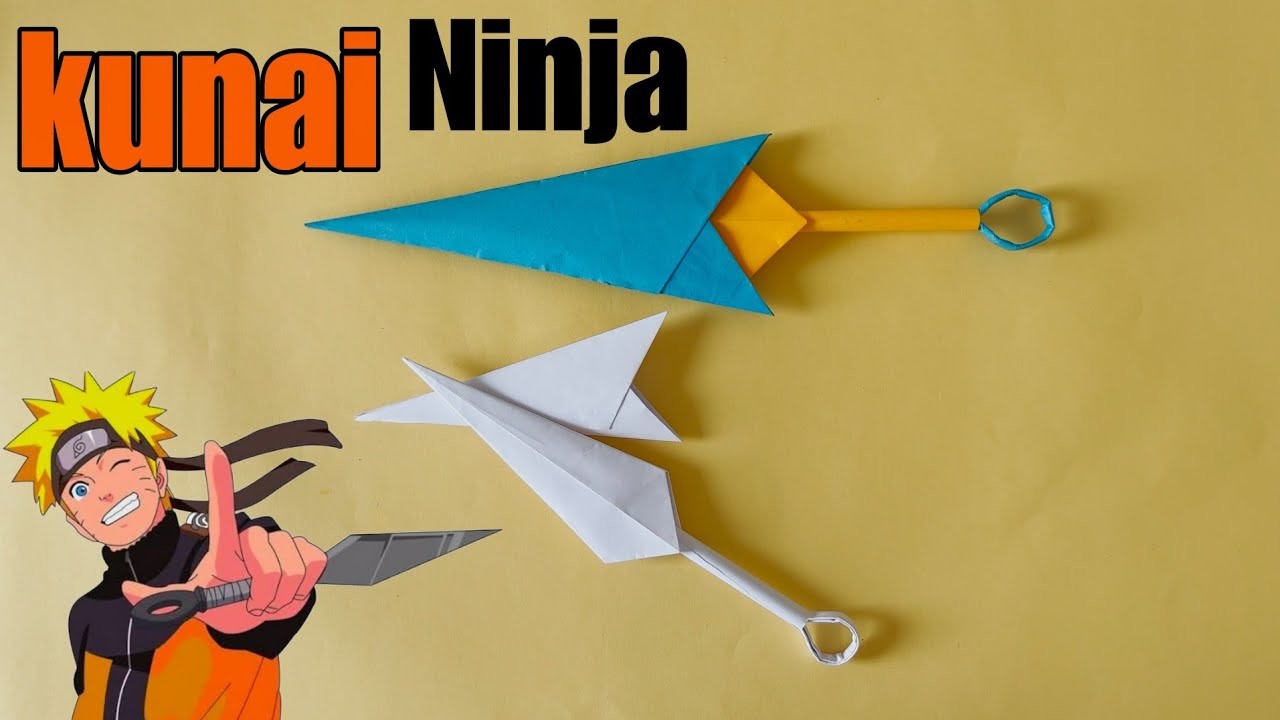 DIY - How to Make a Paper KUNAI - Ninja Origami