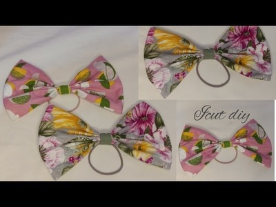 DIY ✓✓ HOW TO MAKE A BEAUTIFUL BOW OUT OF FABRIC ✓✓ TUTORIAL SIMPLE. ICUT DIY