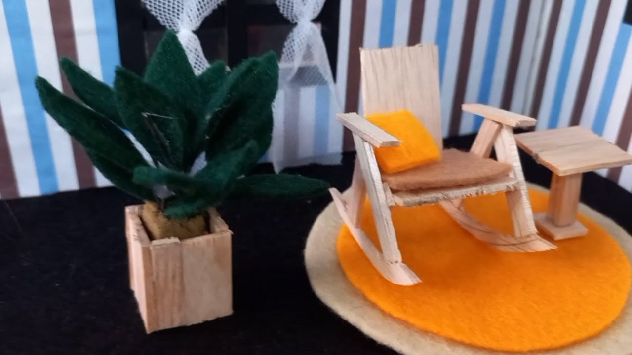 DIY Miniature Rocking Chair From Popsicle Stick