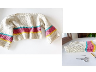 Easy 80’s Inspired Crochet Crop Top!