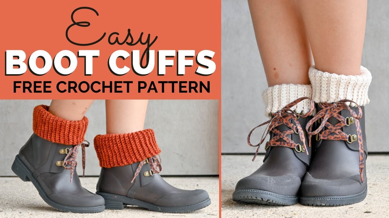 Easy Crochet Boot Cuffs - FREE Pattern & Custom Boot Cuff Tutorial