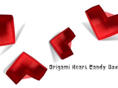 Easy Origami Heart Shape Candy Box Tutorial - Easy Valentine's Craft 2023 -Easy origami for beginner
