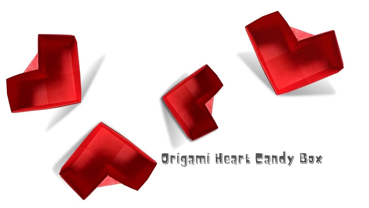 Easy Origami Heart Shape Candy Box Tutorial - Easy Valentine's Craft 2023 -Easy origami for beginner