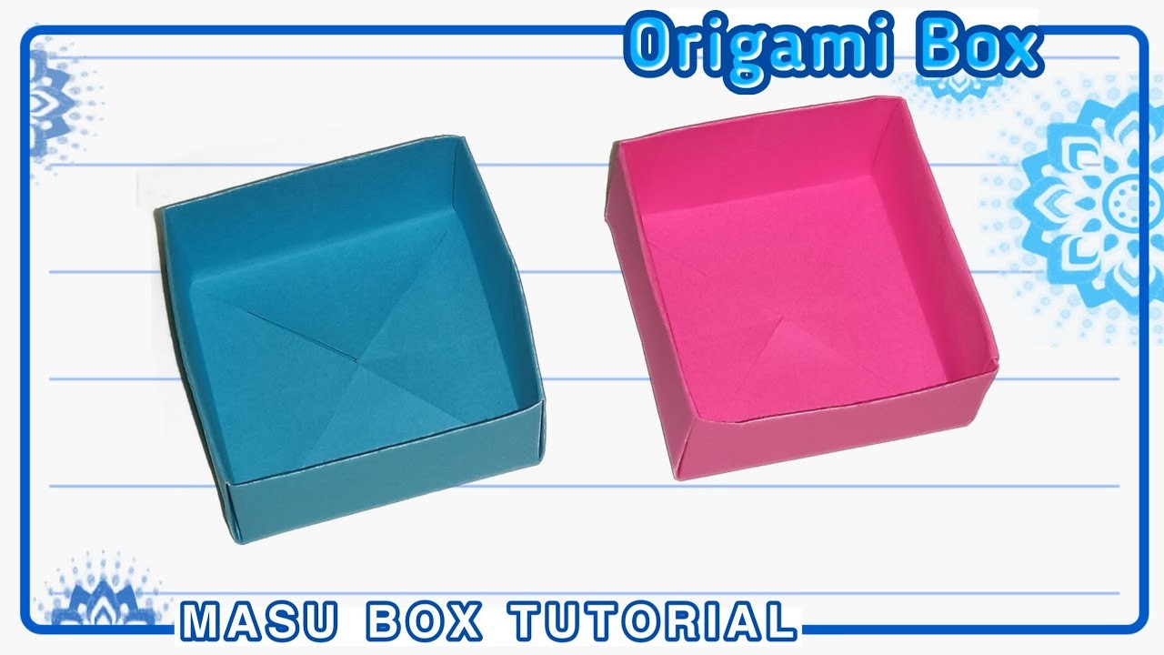 Easy Origami Masu Box Tutorial | ORIGAMI BOX