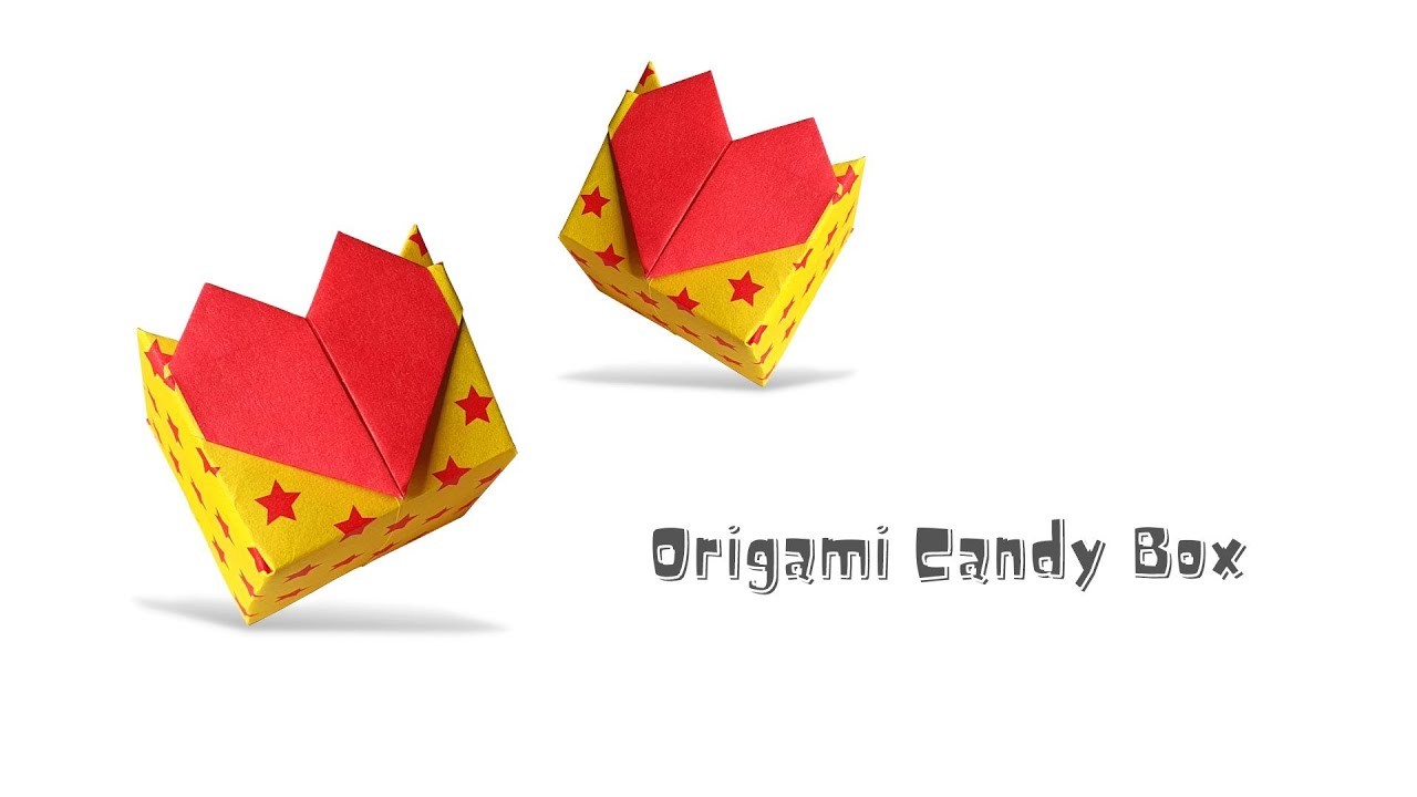 Easy Origami Valentine's Candy Box Tutorial- Easy Valentine's Craft 2023- Easy origami for beginners