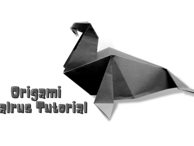 Easy Origami Walrus Tutorial- Easy origami for beginners- easy paper craft for kids- Origami Animal