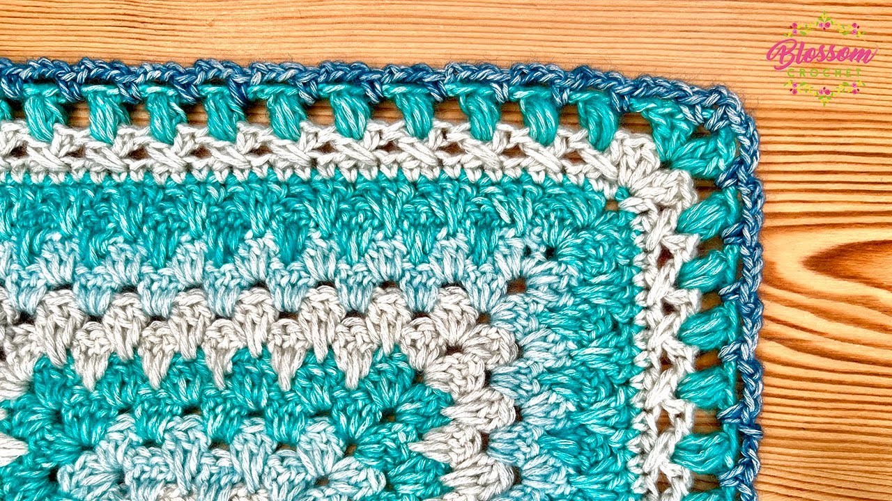How to Crochet A Crossed Puff Stitch Border For Your Blankets!