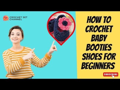 How to Crochet Baby Booties Shoes for Beginners