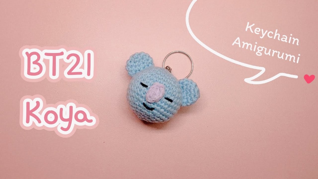 How to Crochet BT21 Koya Keychain