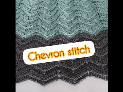 How to crochet chevron stitch. easy shawl  #crochet #chevron #shawl