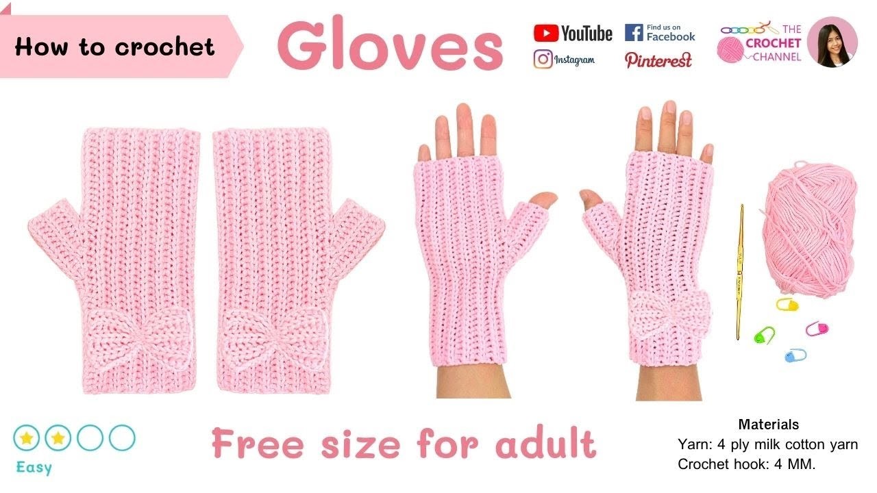 How To Crochet Gloves Look Knit Easy And Quick