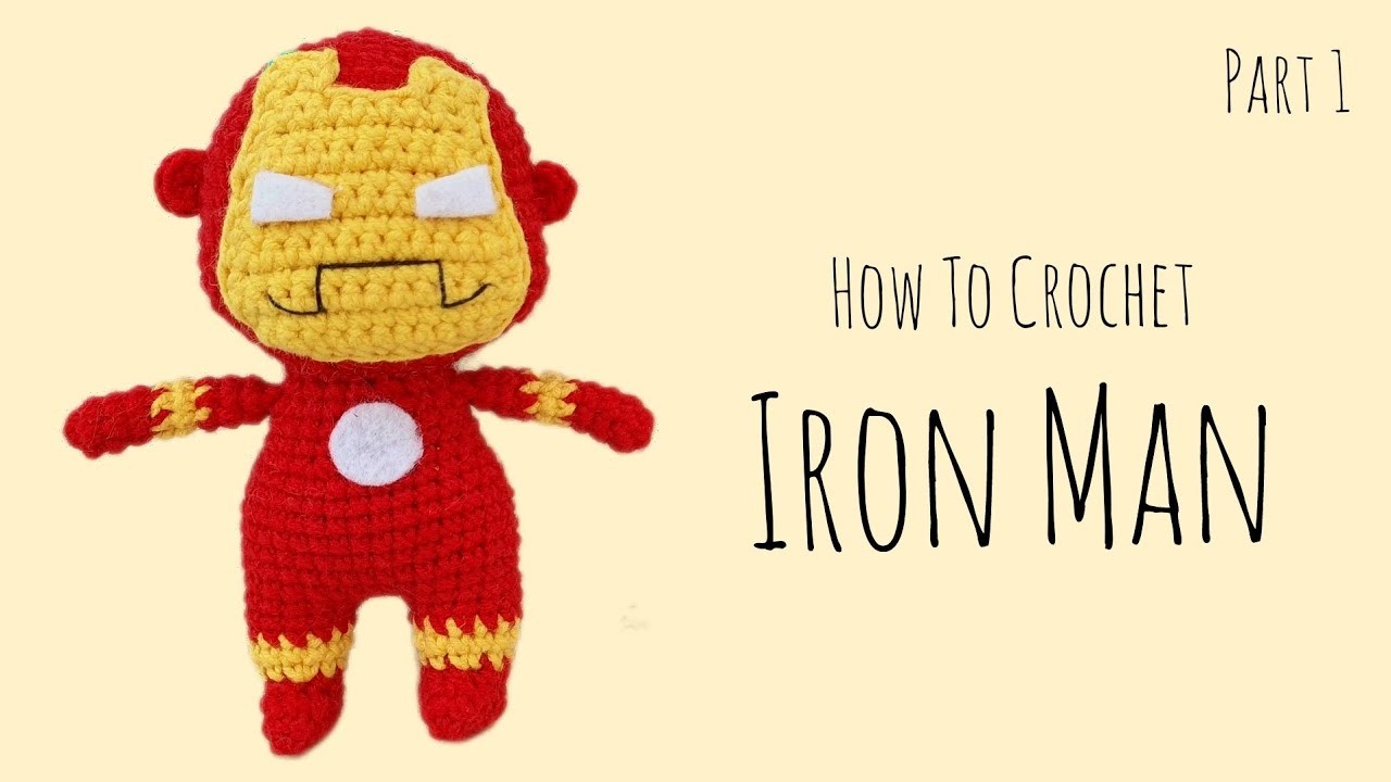 How To Crochet Iron Man (Part 1) | Amigurumi Tutorial | SpringDay DIY