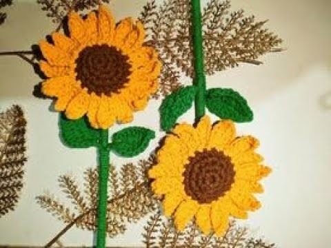 How to crochet sunflower. Easy Step by Step