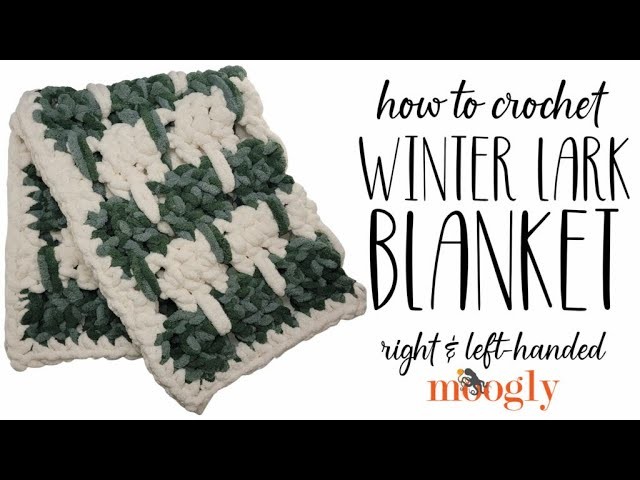How to Crochet: Winter Lark Blanket (RIght Handed)