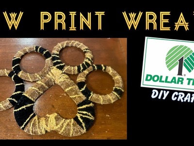 How To Make A Cat Dog Paw Wreath With Dollar Tree Frames & Yarn
