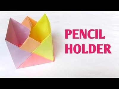 How to Make a Pencil Holder with computer paper.Pencil Holder Design. DIY Pencil Holder