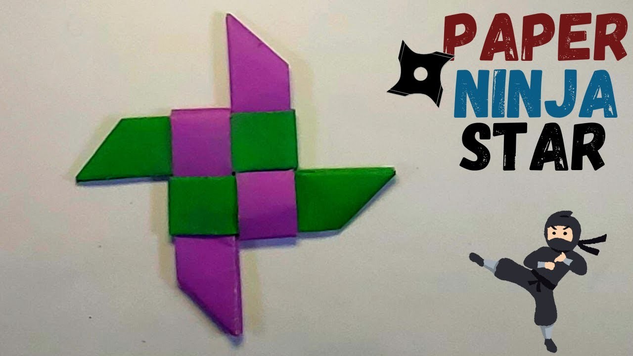 How To Make Easy Paper Ninja Star (Shuriken) | Paper Craft  |Paper Ninja Tutorial |Origami Naruto