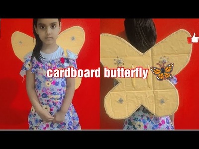 How to make fairy butterfly wings |#fairy wings tutorial | #cardboard craft | #best_out_of_waste