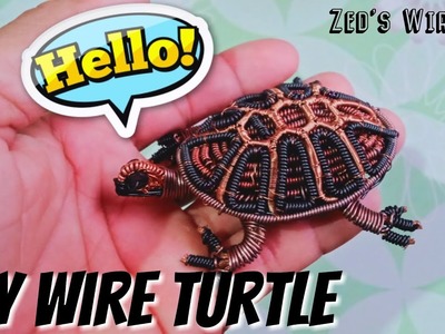 How To Make Wire Turtle?. Wire Art Tutorial  Video. Wire Sculpture. Zed's Wire Art