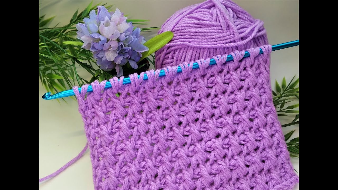 Incredibly Easy and Beautiful Design ~ Tunisian Crochet Pattern