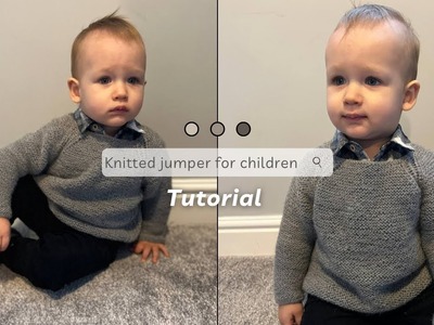 Knitted jumper for babies and children. How to knit a jumper with raglan. Sweater with English rib