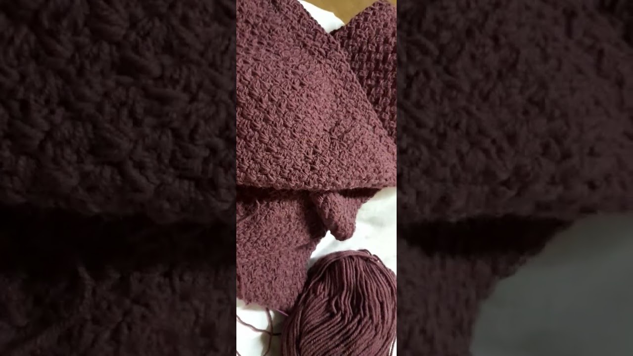 Learn how to crochet a Maroon Scarf! | BEGINNER FRIENDLY | DESICHANNEL