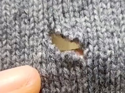 Learn How to Perfectly Repair a Hole in a Knitted Sweater