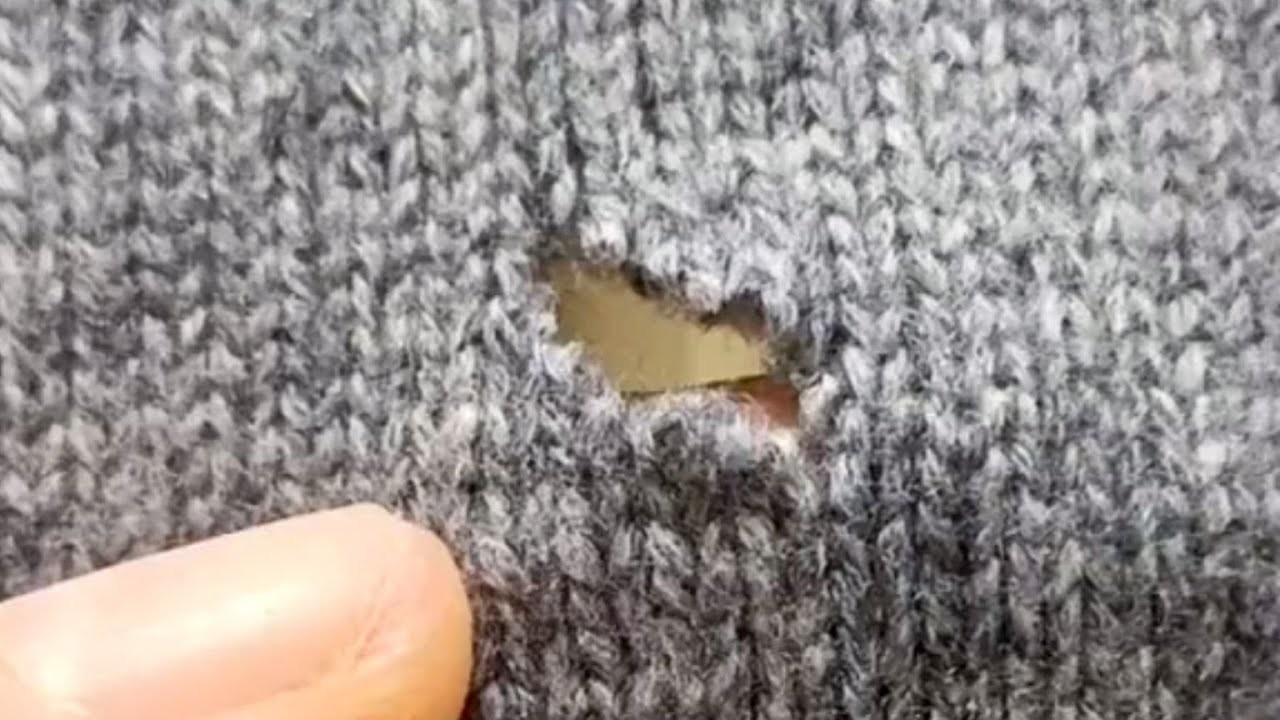 Learn How to Perfectly Repair a Hole in a Knitted Sweater