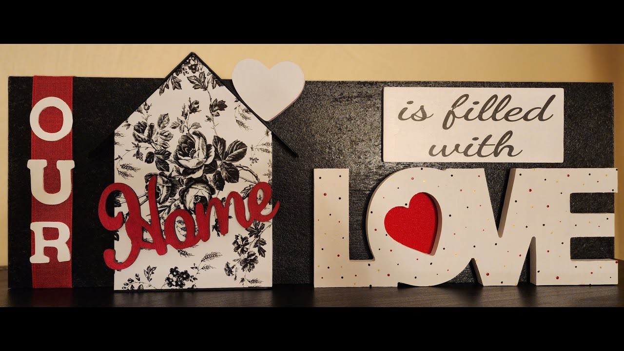 Love's not just for Valentine's Day. 3 everyday decor items with a love theme.