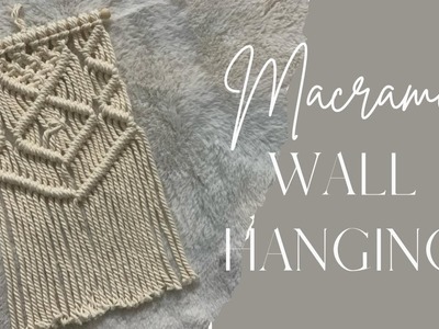 Macrame Wall Hanging | DIY TUTORIAL MACRAME WALL HANGING @CraftYourStressAway