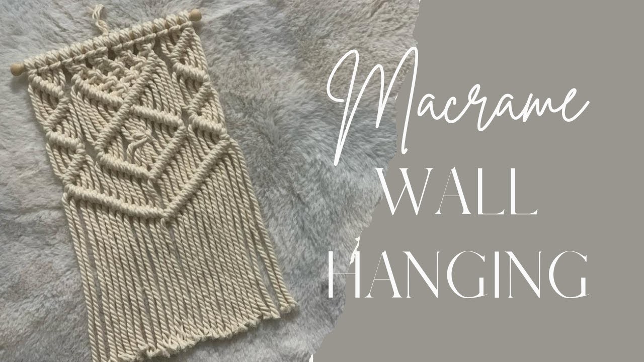 Macrame Wall Hanging | DIY TUTORIAL MACRAME WALL HANGING @CraftYourStressAway