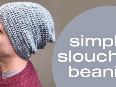 Mens Slouchy Crochet Beanie Video Step By Step How to Crochet a Slouch Hat for Guys or Any Size