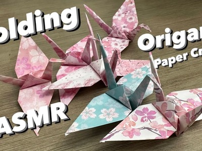 Origami Paper Crane Tutorial (multi lessons no talking)