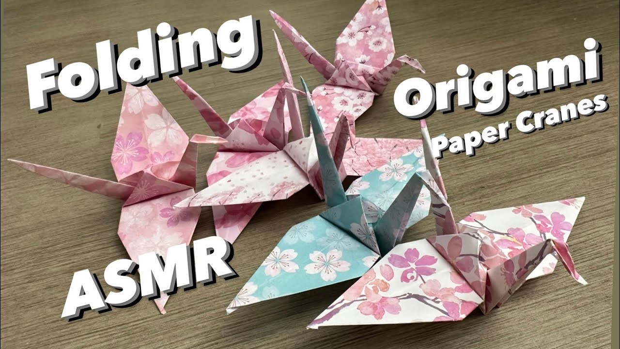 Origami Paper Crane Tutorial (multi lessons no talking)