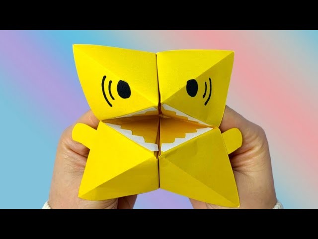 Origami Paper Piranha Salt Shaker | How to Make Paper Salt Shaker | PAPER TOYS