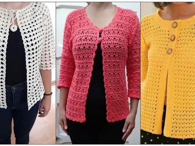 Outstanding and Unique crochet vest designs.Crochet round jacket designs pattern for ladies 2023