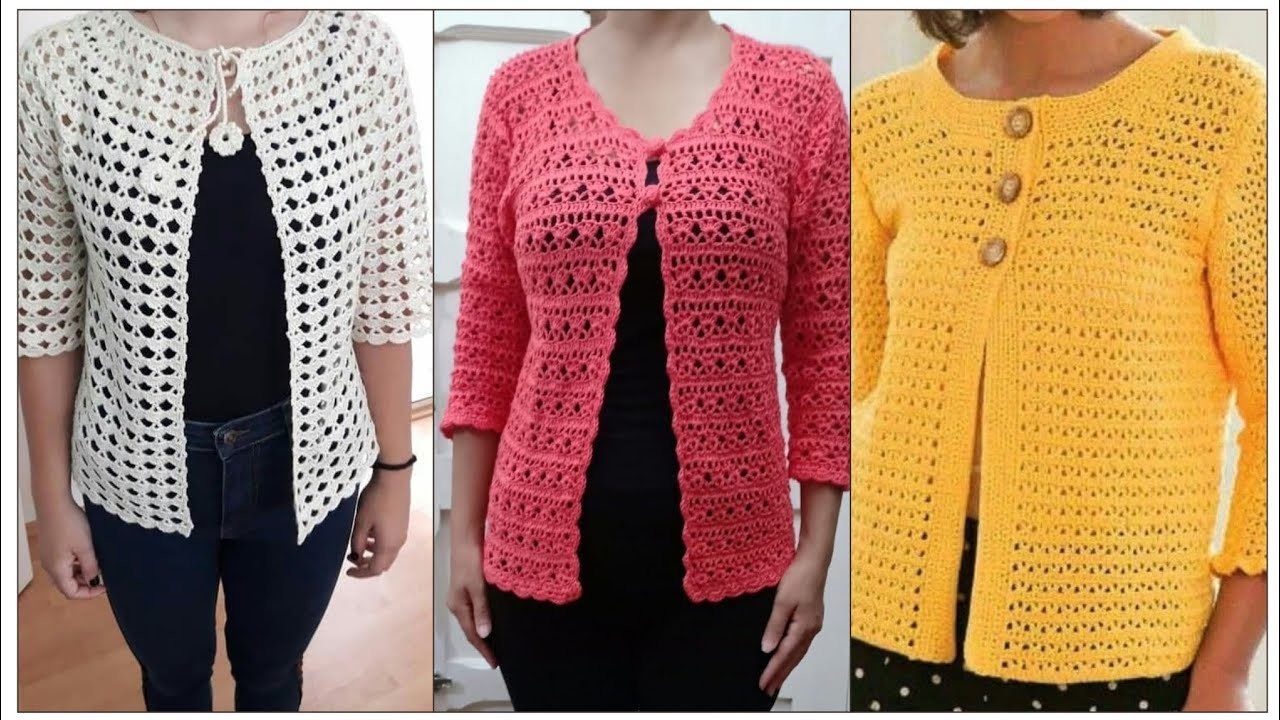Outstanding and Unique crochet vest designs.Crochet round jacket designs pattern for ladies 2023