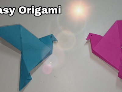 Paper - Origami Pigeon Making. Easy and Simple Origami