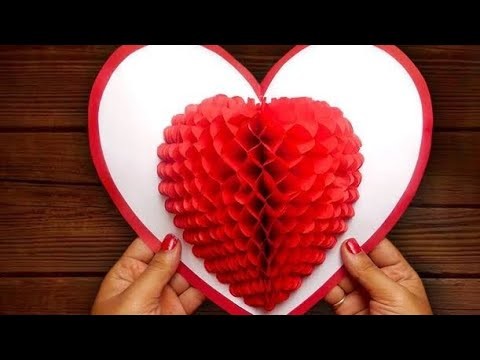 Pop Up Card : Heart | DIY Valentine's Day Heart Pop Up Card | Valentine's Day Crafts