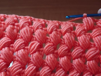 Puff Stitch Crochet ** Very nice and easy** Ideal for blankets Crochet