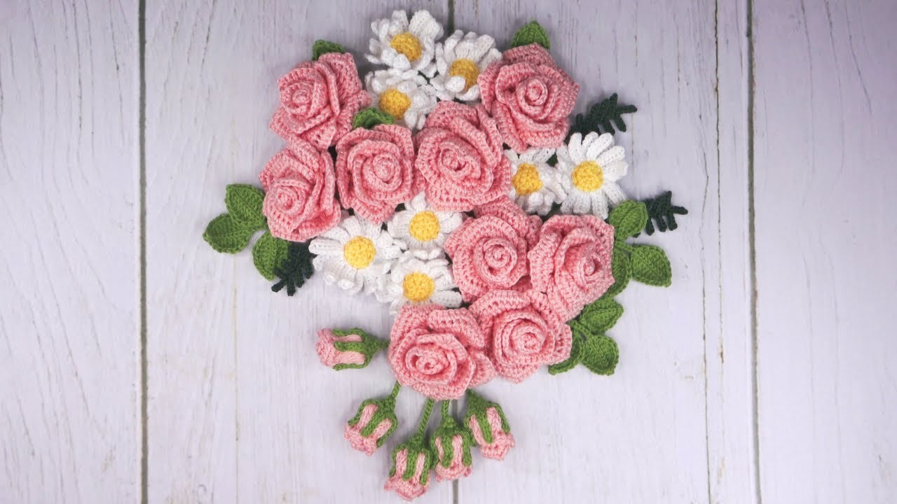 Putting The Pieces Together | Crochet Flower Arrangement Tutorial | Super Easy