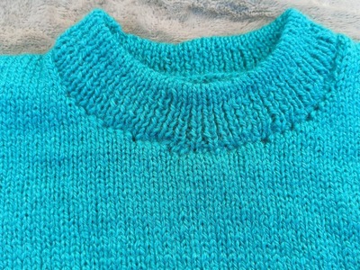 Round neck knitting in different way ???? double round neck ????@Knit&Knit