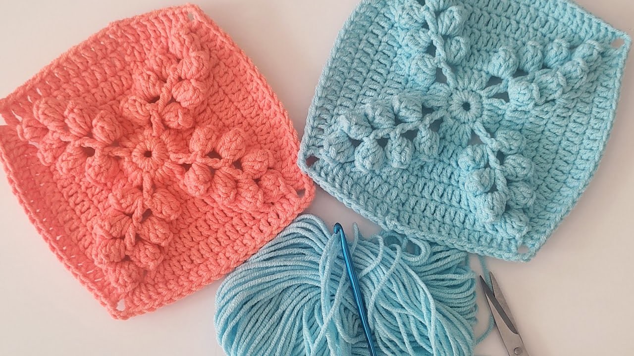 ⚡Square Crochet ???? Easy and beatiful knitting ✅