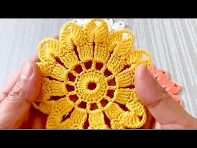 SUPER IDEA HOW TO MAKE So Sweet Crochet Serving and Coaster Model